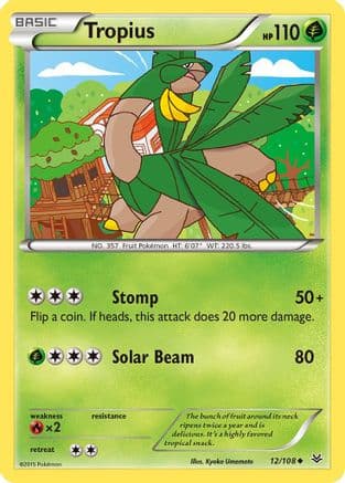 Tropius 12/108 - XY Roaring Skies Reverse Holofoil