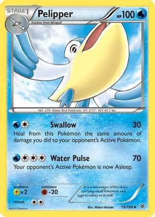 Pelipper 019/108 - XY Roaring Skies Reverse Holofoil