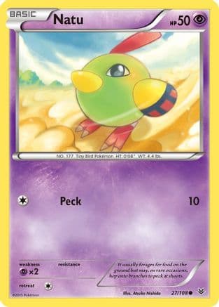 Natu 027/108 - XY Roaring Skies Reverse Holofoil