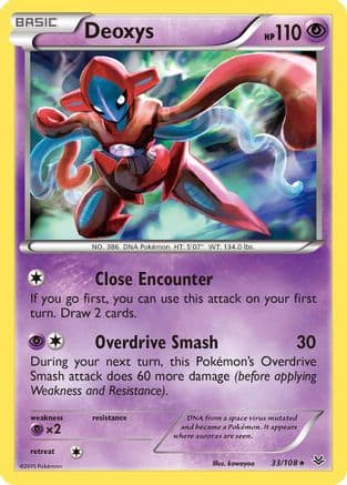 Deoxys 033/108 - XY Roaring Skies Reverse Holofoil