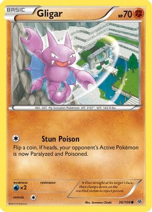 Gligar 036/108 - XY Roaring Skies Reverse Holofoil