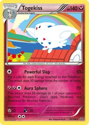 Togekiss 045/108 - XY Roaring Skies Reverse Holofoil