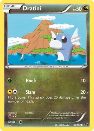 Dratini 049/108 - XY Roaring Skies Reverse Holofoil