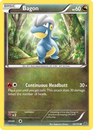 Bagon 054/108 - XY Roaring Skies Reverse Holofoil