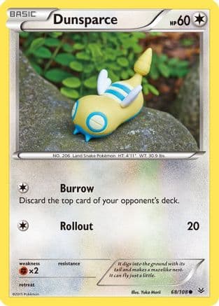 Dunsparce 068/108 - XY Roaring Skies Reverse Holofoil