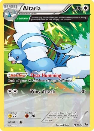Altaria (Delta) 074/108 - XY Roaring Skies Reverse Holofoil