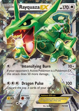 Rayquaza EX 075/108 - XY Roaring Skies Holofoil