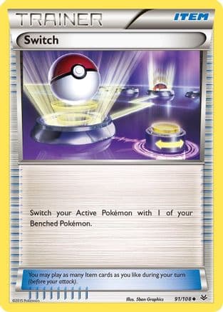 Switch 091/108 - XY Roaring Skies Reverse Holofoil