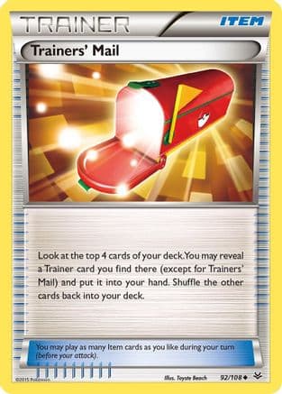 Trainers' Mail 092/108 - XY Roaring Skies Reverse Holofoil