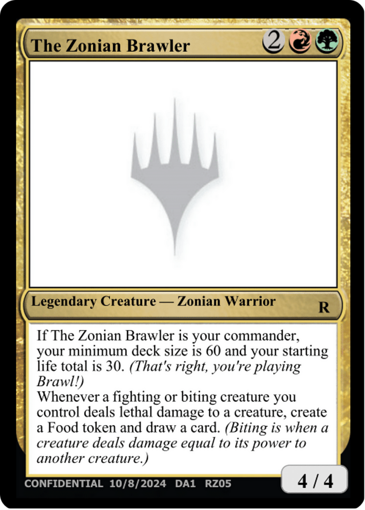 The Zonian Brawler (DA1-RZ05G) - Unknown Event