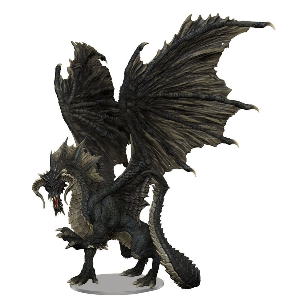 D&D Icons Of The Realms | Adult Black Dragon (Pre-painted)