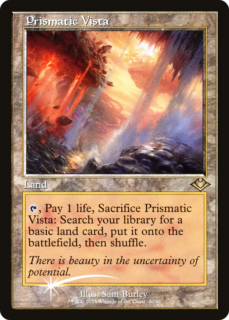 Prismatic Vista (H1R-040) - Modern Horizons 1 Timeshifts Etched Foil