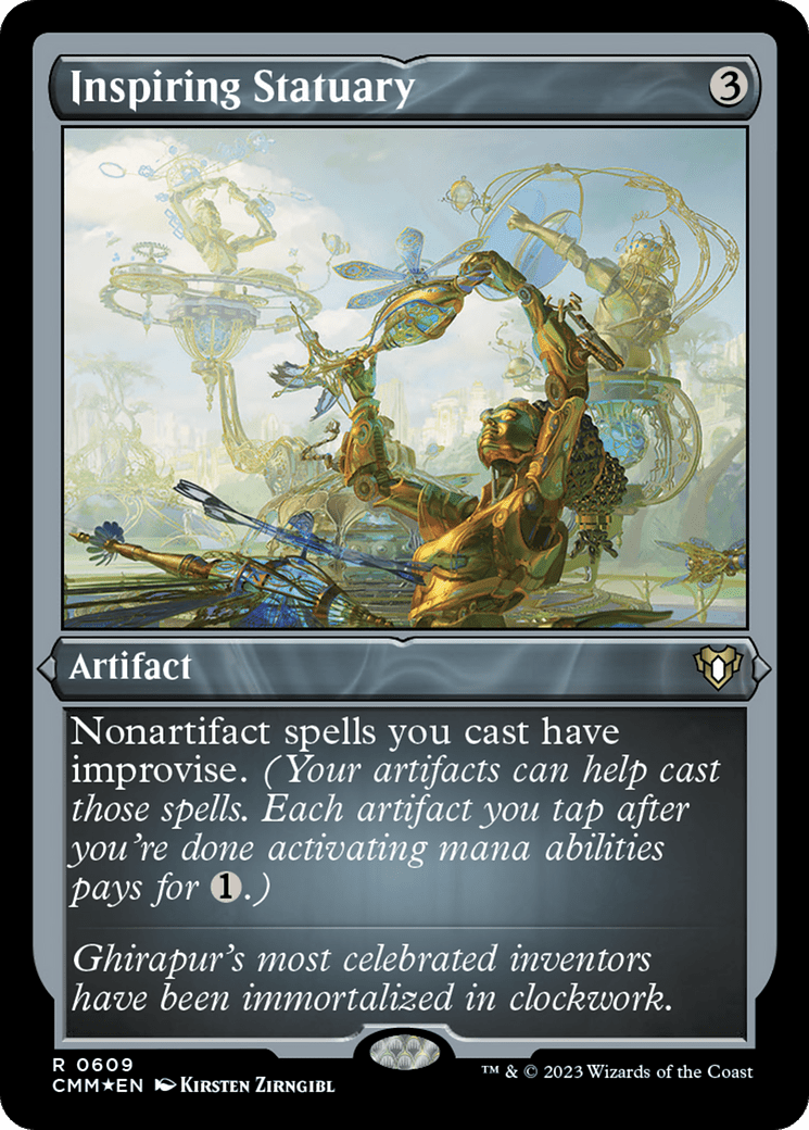 Inspiring Statuary (CMM-609) - Commander Masters Etched Foil
