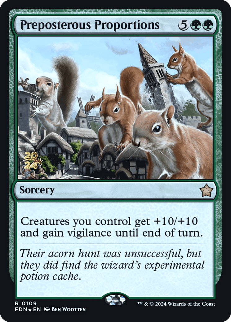 Preposterous Proportions (-109) - Prerelease Cards Foil