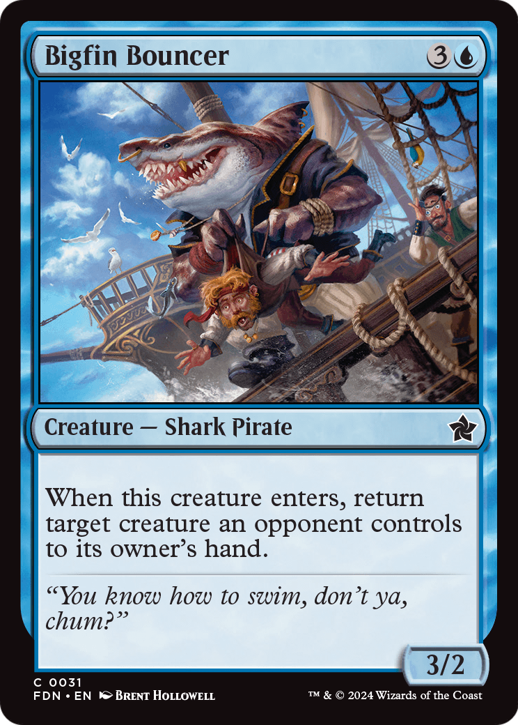 Bigfin Bouncer (FDN-031) - Foundations Foil