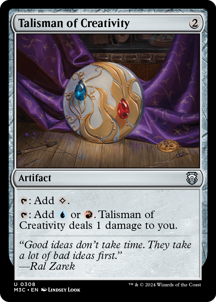 Talisman of Creativity (M3C-308) - Modern Horizons 3 Commander Foil