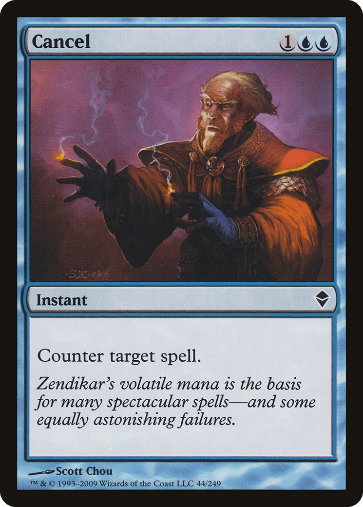 Cancel (ZEN-044) - Zendikar Foil