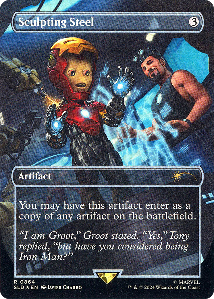 Sculpting Steel (Rainbow Foil) (-864) - Secret Lair Drop Series Foil