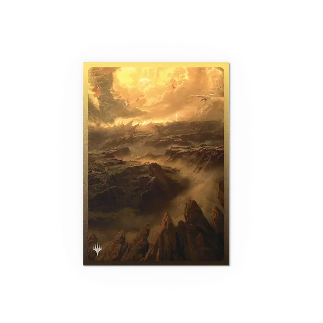 Dragon Shield | Standard Size Sleeves | 100ct | MTG Landfall Series | Arid Mesa (Art Dual Matte)