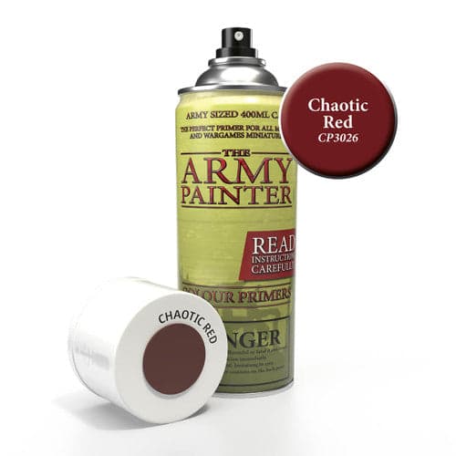 The Army Painter | Spray Paint - Colour Primer | Chaotic Red 400ml (Pick-Up Only)