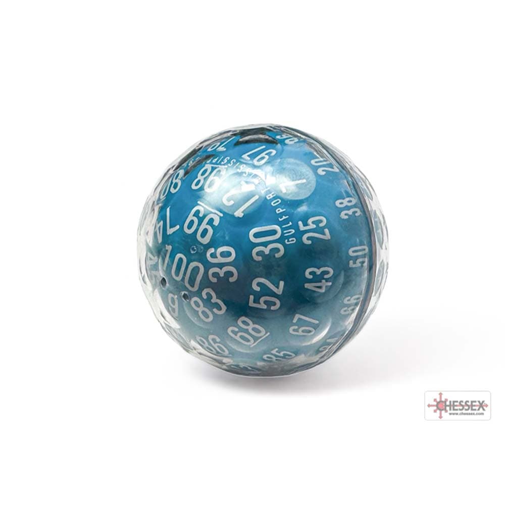 Chessex | d100 | Acrylic | Opaque Zocchihedron Blue/white (1)
