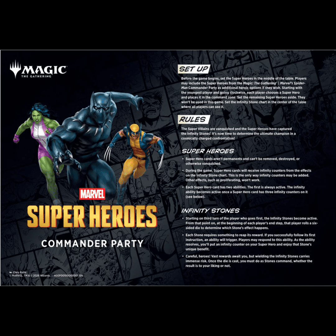 Marvel Superheroes Commander Party & Social Commander Ticket - Thursday 09/07/2026