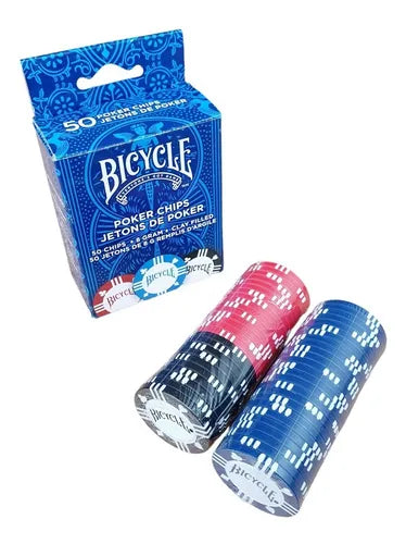 Bicycle Games and Accessories | 8g 50ct Clay Poker Chips