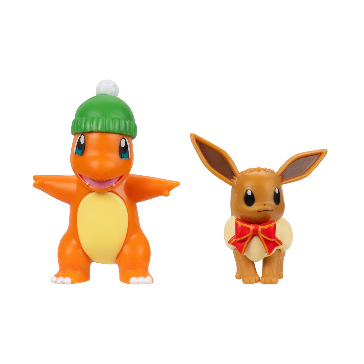 Pokemon Battle Figures | Festive 2 Pack | Charmander & Eevee