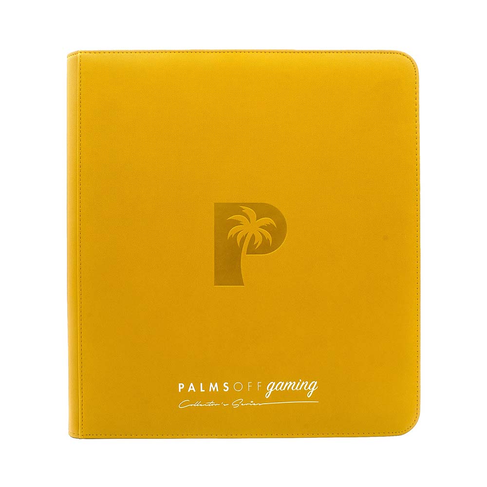 Palms Off | Collector's Series | 12 Pocket Zip Binder | Yellow