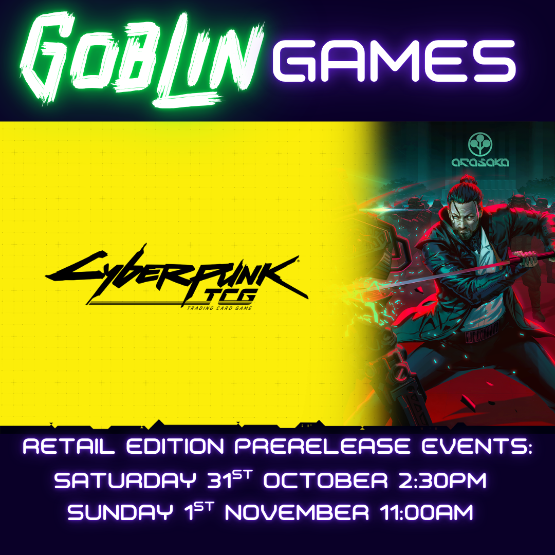Cyberpunk TCG - Retail Edition Prerelease Event - Sunday 01/11/2026 11:00am Ticket