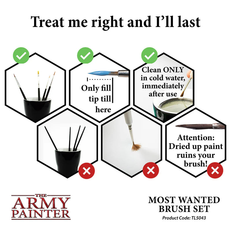 The Army Painter | Most Wanted Brush Set
