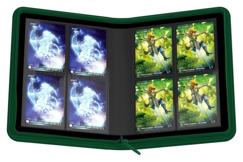 Ultimate Guard | 160 Xenoskin Zipfolio | 8-Pocket | Green