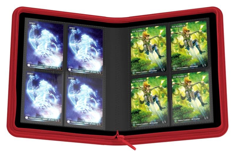 Ultimate Guard | 160 Xenoskin Zipfolio | 8-Pocket | Red