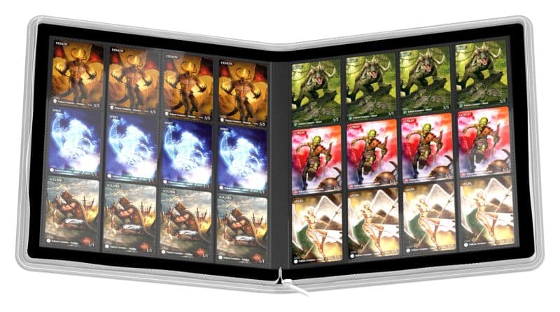 Ultimate Guard | 480 Xenoskin Zipfolio | 24-Pocket Quadrow | White