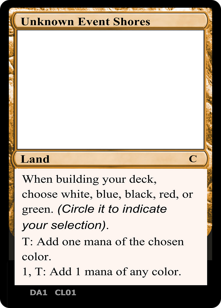 Unknown Event Shores (DA1-CL01B) - Unknown Event