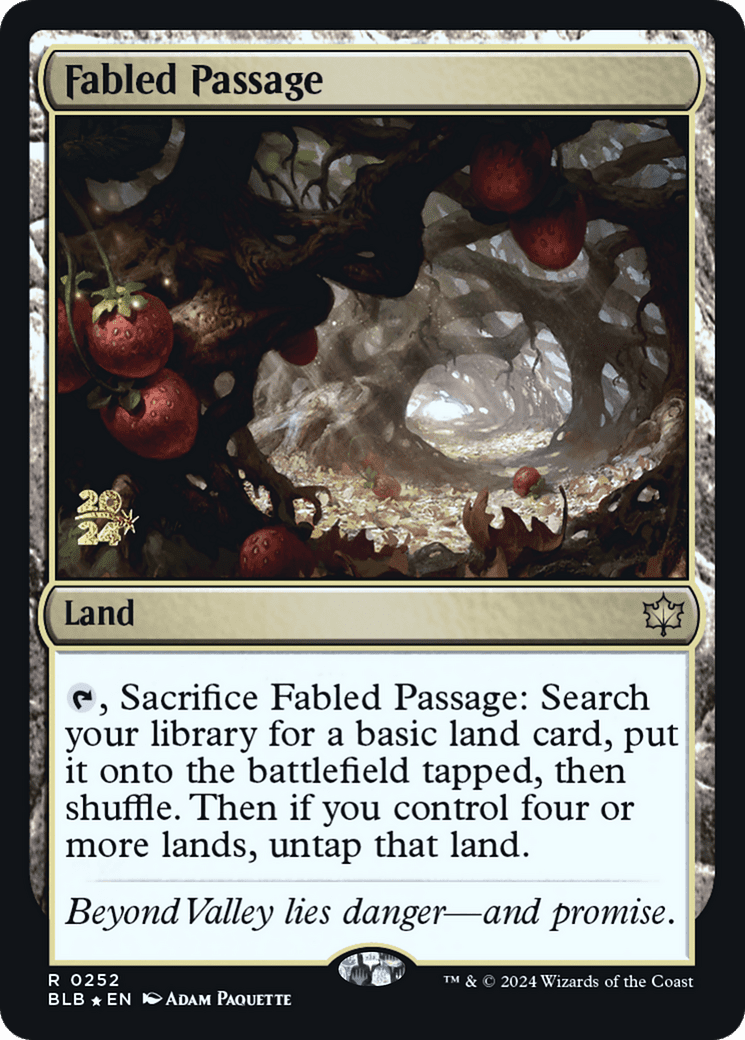 Fabled Passage (PBLB-252S) - Bloomburrow Promos Foil