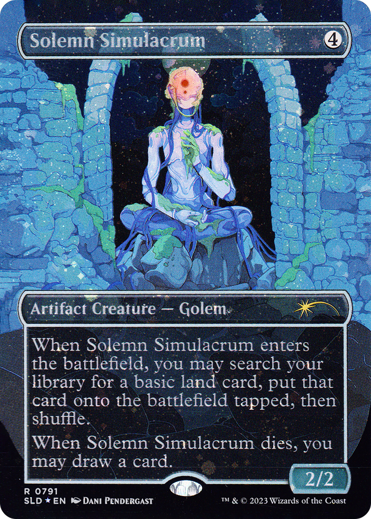 Solemn Simulacrum (SLD-791★) - Secret Lair Drop (Borderless) Foil