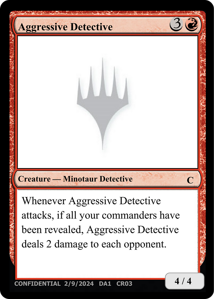 Aggressive Detective (DA1-CR03C) - Unknown Event