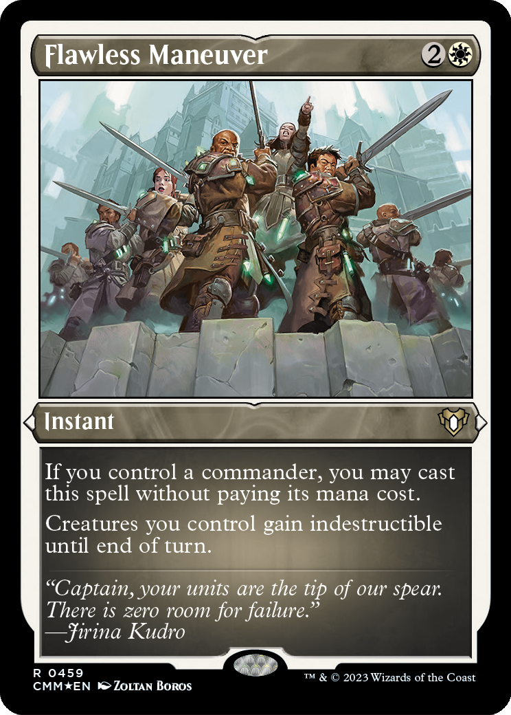 Flawless Maneuver (CMM-459) - Commander Masters Etched Foil
