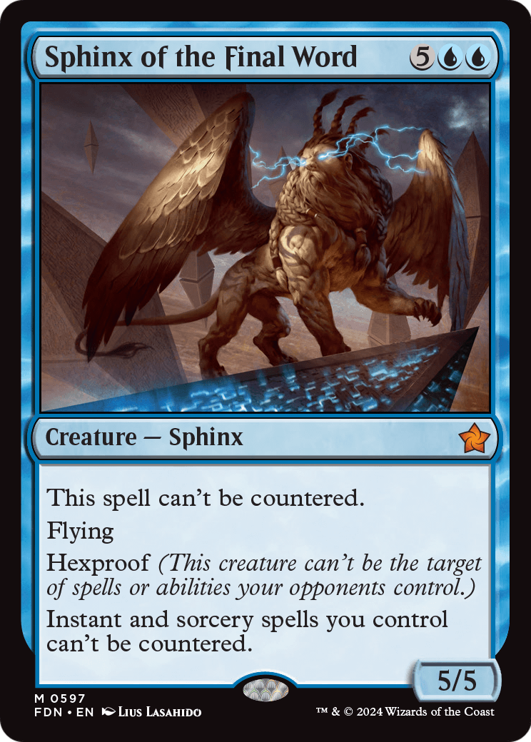 Sphinx of the Final Word (FDN-597) - Foundations