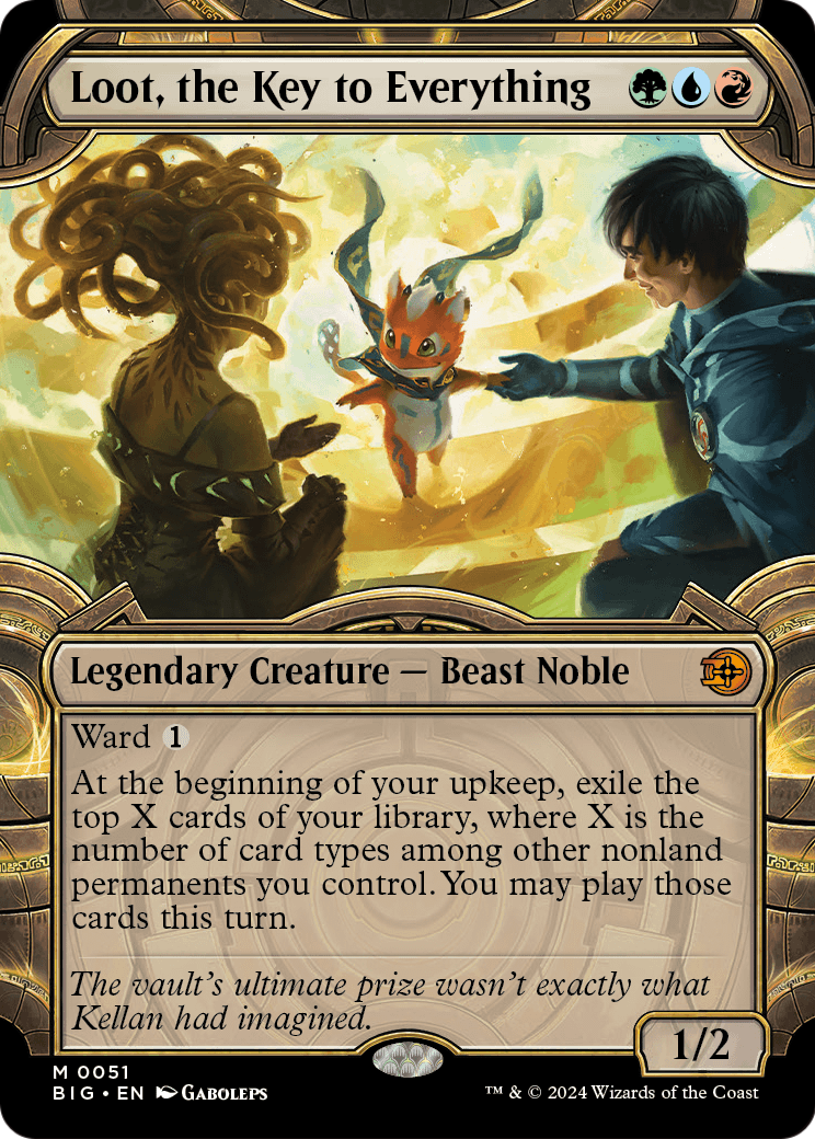 Loot, the Key to Everything (BIG-051) - The Big Score: (Showcase) Foil