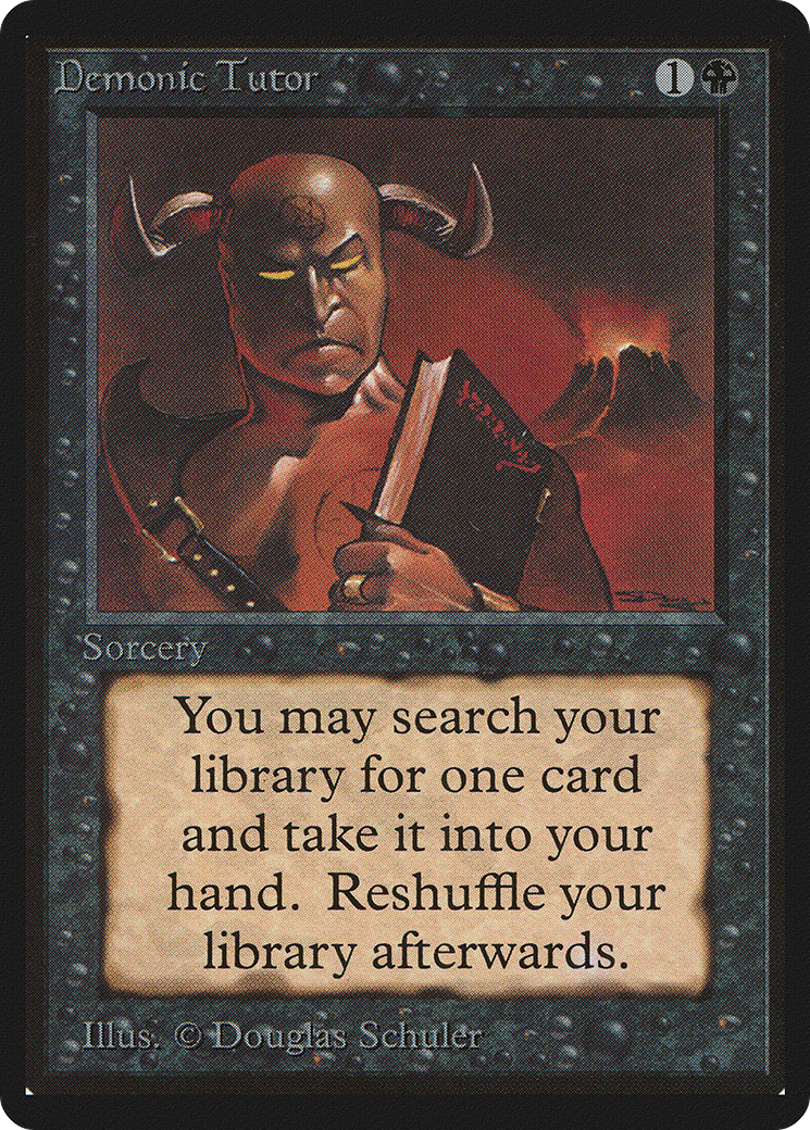 Demonic Tutor (LEB-105) - Limited Edition Beta