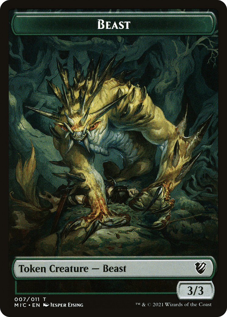 Beast (TMIC-007) - Midnight Hunt Commander Tokens