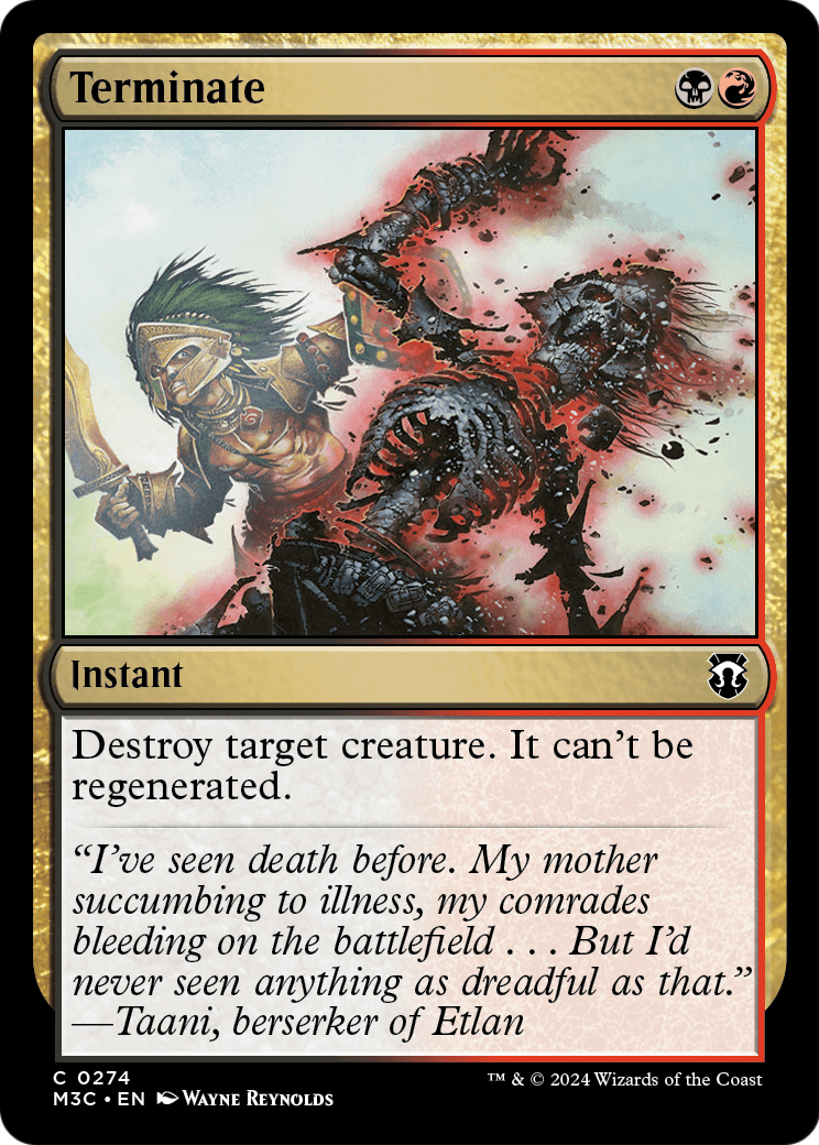 Terminate (M3C-274) - Modern Horizons 3 Commander Foil