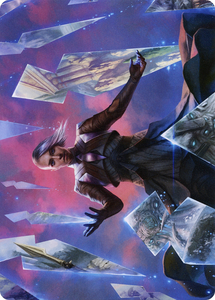 Behold the Multiverse // Behold the Multiverse (AKHM-010) - Kaldheim Art Series (Borderless) Foil