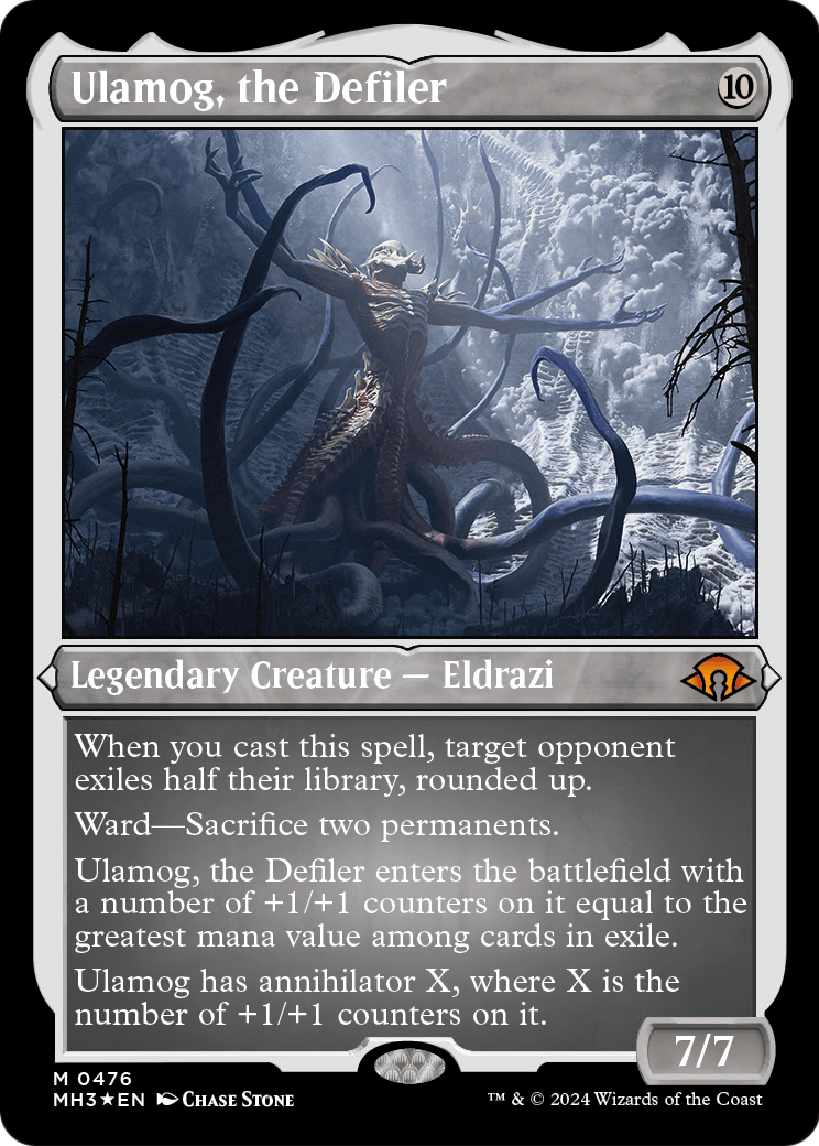 Ulamog, the Defiler (MH3-476) - Modern Horizons 3 Etched Foil