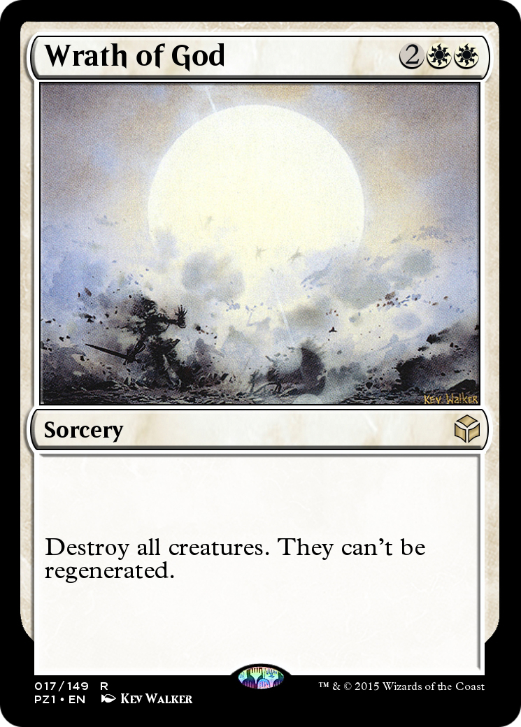 Wrath of God (PZ1-017) - Legendary Cube Prize Pack