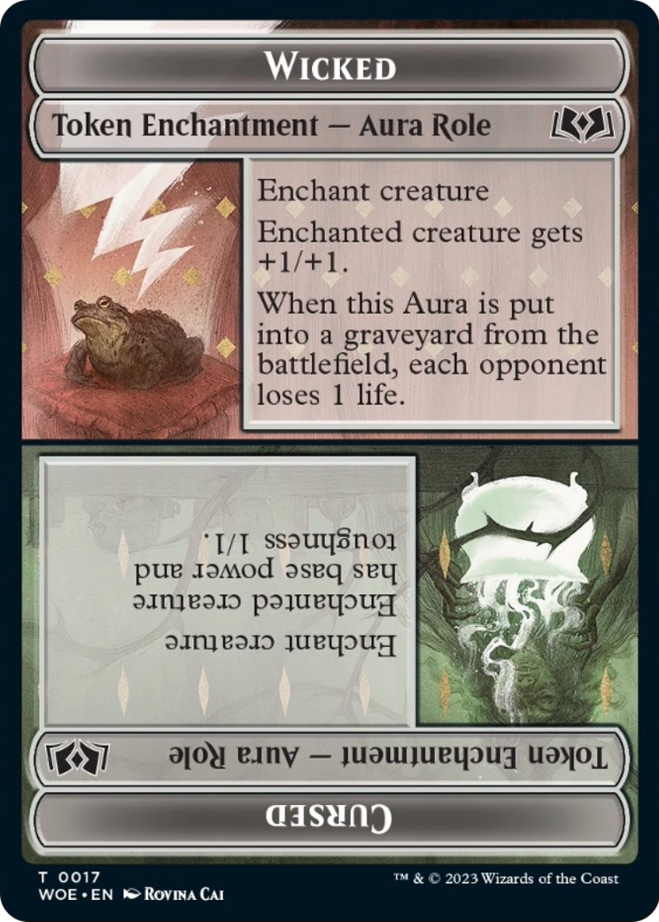 Wicked // Cursed (TWOE-017) - Wilds of Eldraine Tokens Foil