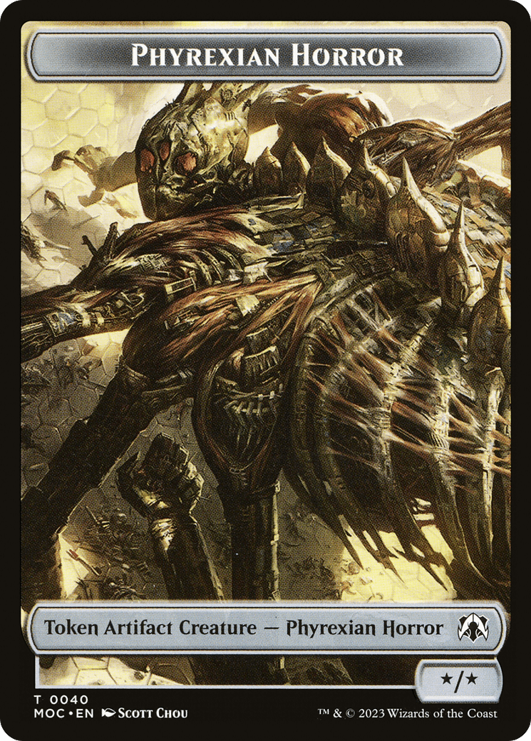 Phyrexian Horror (TMOC-040) - March of the Machine Commander Tokens
