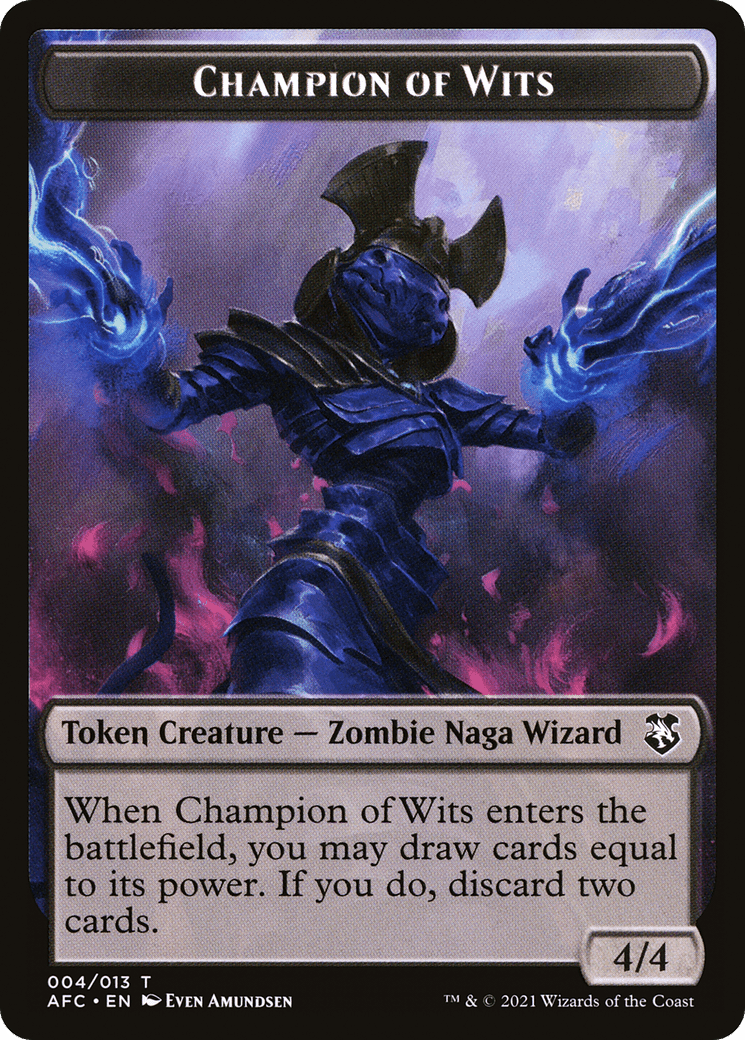 Champion of Wits (TAFC-004) - Forgotten Realms Commander Tokens